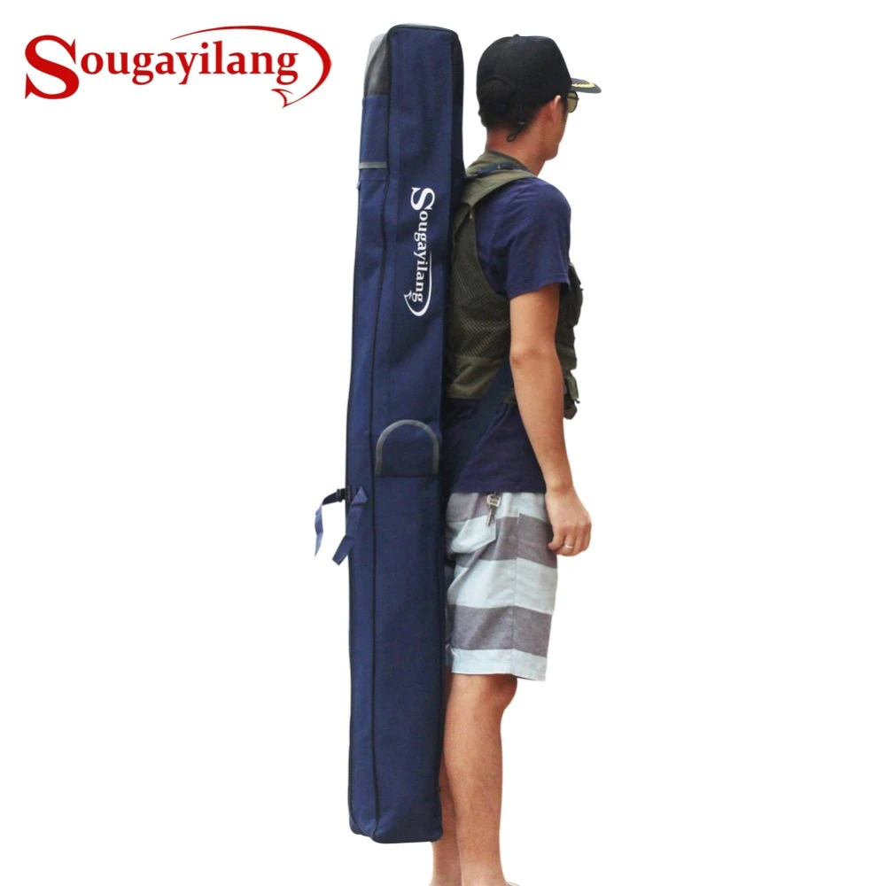 Sougayilang 1 6メートル折りたたみ釣り竿収納ケースロッドバッグキャンバスバッグショルダールアーeging釣り海漁具タックル Fishing Tackle Bag Bag For Rodstackle Bag Aliexpress