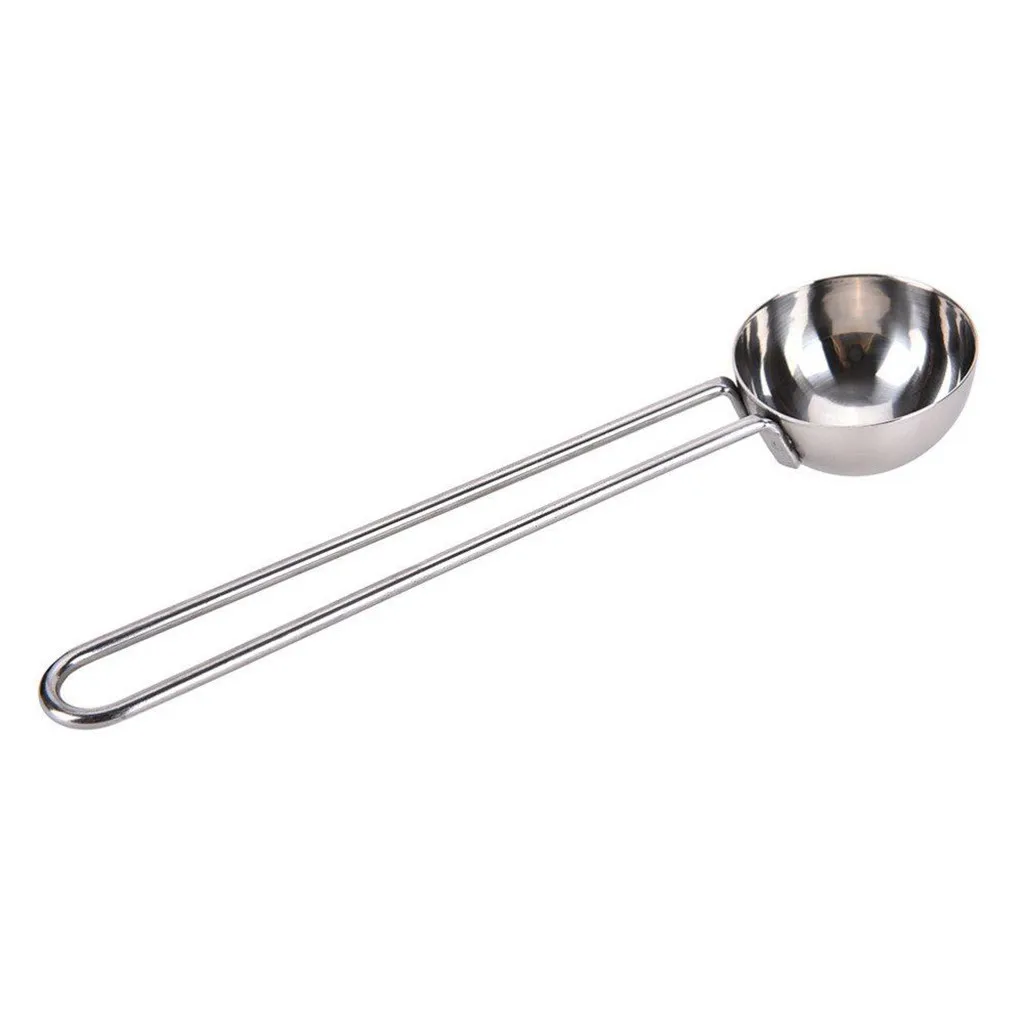 

TENSKE Long Handle Measuring Stirring Tea Bean Spoon Stainless Steel Coffee Scoop Ground Coffee Tea Measuring Scoop Tool 10DEC26