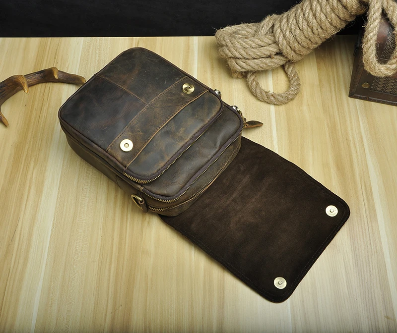 Оригинальная кожаная мужская модная повседневная сумка-тоут сумка-мессенджер дизайнерская сумка через плечо сумка на одно плечо " чехол для планшета для мужчин 144-d