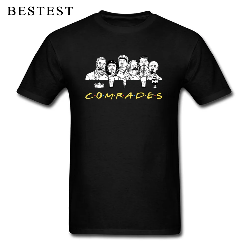 

Marx Print Man T Shirts Communist Friends Comrades Tshirt CCCP Comics T-Shirts Design Character Politician Tops Cotton Tees Cool