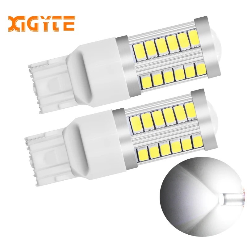 2 шт. T20 7440 W21W WY21W 33 smd 5730 5630 Светодиодный автомобиль желтый Поворотная сигнальная лампа красный тормозной светильник белого Авто Задние фонари 12V