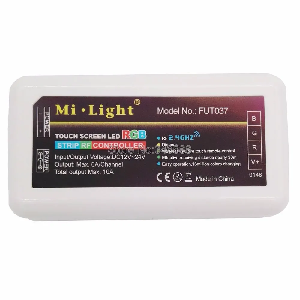 Milight DC12V 24V 10A RGB светодиодный Управление; 2,4G Беспроводной 4-Зона дистанционного управления Управление Смартфон APP Wi-Fi/Alexa Google Voice Управление