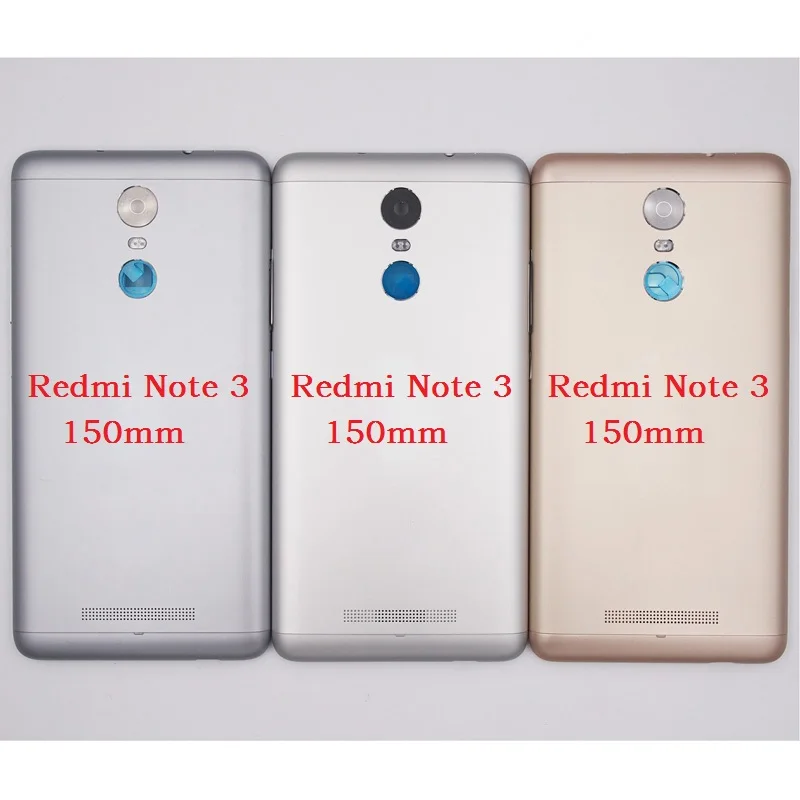 

BaanSam New Battery Door Back Cover Housing Case For Xiaomi Redmi Note 3 (150mm) With Camera Lens+Power Volume Buttons