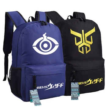 

Masked Rider Kamen Rider Men Back Pack Canvas Laptop Bagpack Travel Backpack Anime School Bags for Teenagers Cartoon Rugzak