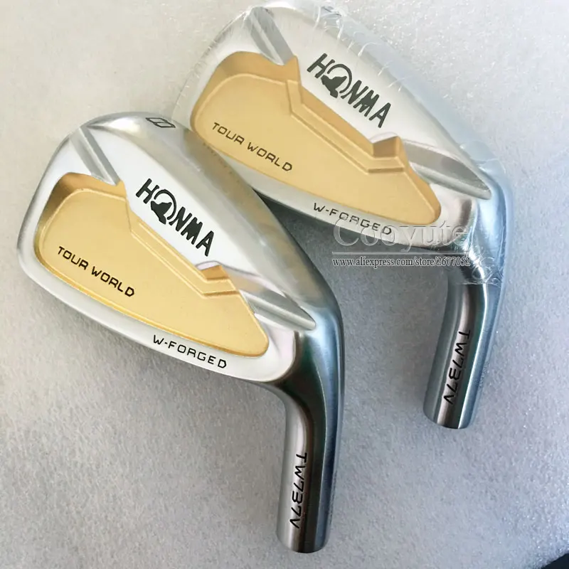 Новые cooyute мужские HONMA Golf heads набор TW737V утюги для гольфа Золотой Набор для игры в гольф 4-10 TW737V Клубные головки без вала
