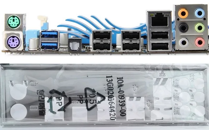 Новая задняя панель I/O для материнской платы P8H67 REV 3 0 P8H61 PRO just shield | Компьютеры и