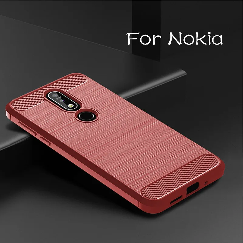 

Carbon Fiber Case For Nokia 2.2 3.2 4.2 6.2 5 6 7 8 Silicone Cover For Nokia 3.1 5.1 6.1 7.1 8.1 Plus X71 X3 X5 X6 Soft TPU Case
