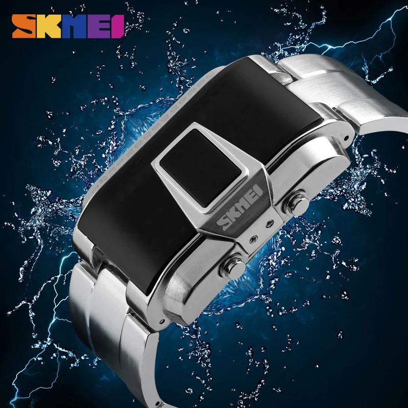 SKMEI Stainless Steel Digital Watches Men Fashion Sport Watch Waterproof Calendar Wristwatch Relogio Masculino Top Brand relogio SKMEI Stainless Steel Digital Watches Men Fashion Sport Watch Waterproof Calendar Wristwatch Relogio Masculino Top Brand relogio