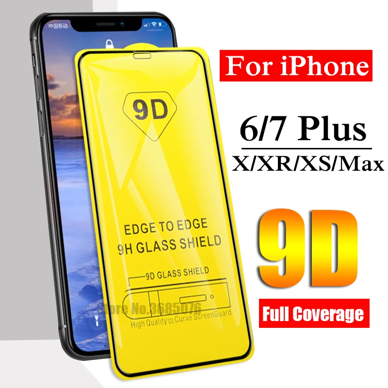 2 шт. 9D Защитное стекло для iPhone 6 7 8 Plus X XR XS Max полное покрытие Aphone Aifion 6plus 7plus 8plus 10