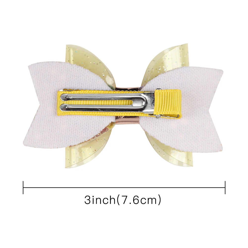 " блестящие мини-банты для волос для детей заколки для волос блестящие звезды ПВХ ткань бутик зажимы Рыба ручной работы весы аксессуары для волос