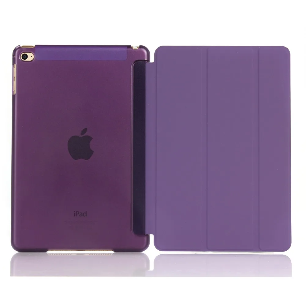 GOOYIYO - 2018 New Case For iPad Mini 4 Original PU Leather Case Matte Back Protect Shell Trifold Stand Ultra Slim Smart Cover GOOYIYO - 2018 New Case For iPad Mini 4 Original PU Leather Case Matte Back Protect Shell Trifold Stand Ultra Slim Smart Cover