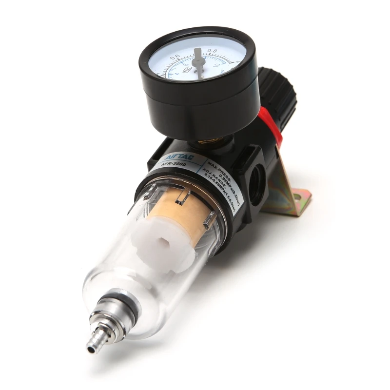 AFR2000 регулятор давления воздуха сепаратор воды Ловушка фильтр-Аэрограф компрессор с фитингами