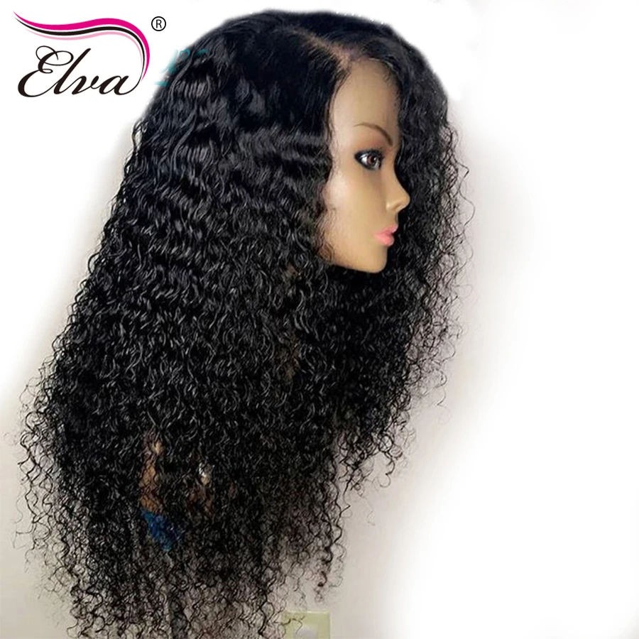 Elva Hair Lace Front Human Hair Wigs For Black Women Glueless Curly Lace  Front Wigs Pre Plucked With Baby Hair Lace Frontal Wig|Human Hair Lace Wigs|  - AliExpress