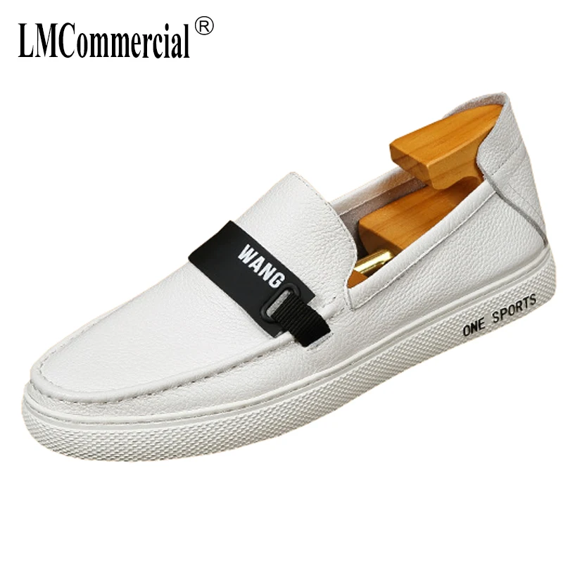 

2018 spring summer new Genuine Leather casual lazy shoes men's loafer shoes male Driving shoes soft all-match cowhide Leisure