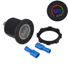 24 В автомобильный 12 В Цифровой вольтметр Панель вольт метр водонепроницаемый автомобильный вольт метр Калибр Авто Мотоцикл вольтметр Калибр 12 в лодочный мотор