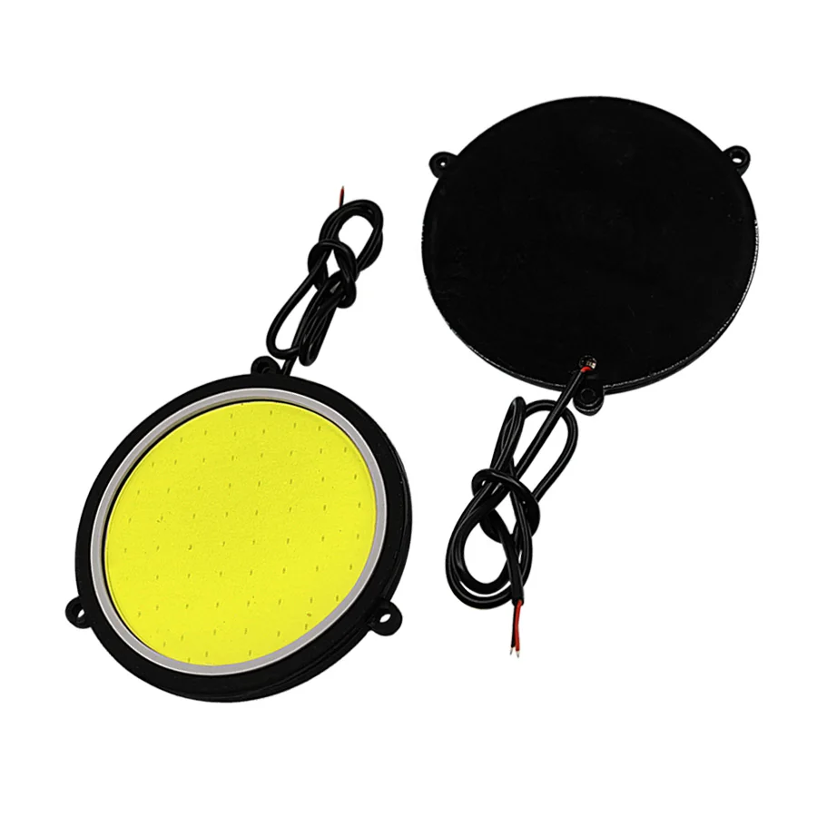 Car DRL Daytime Running Light Flexible Round Shape White LED Lights Driving lamp COB Lights car-styling 2PCS 12V DC 90mm Car DRL Daytime Running Light Flexible Round Shape White LED Lights Driving lamp COB Lights car-styling 2PCS 12V DC 90mm