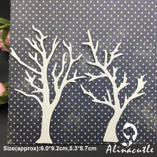 Высечки металлическая пресс-форма удар 2 шт. ветка дерева Весна Alinacraft альбом papercraft ручной работы трафарет для открыток книги по искусству резак