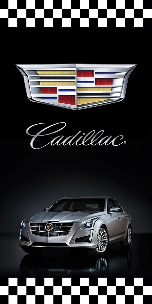 Автомобильный флаг cadillac flag 3 фута x 5 футов полиэстер 100% 051 | Дом и сад