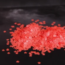 Оранжевый красный Морская звезда неоновые Блестки для ногтей 3 мм украшения для ногтей блестки DIY инструменты для ногтей