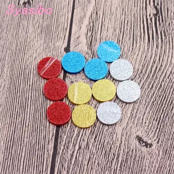 

12mm/ 16mm No Hole Circle Assorted Giltter Colors Discs Acrylic Stud Earring(no stud) Laser Cut -AC1046N / J