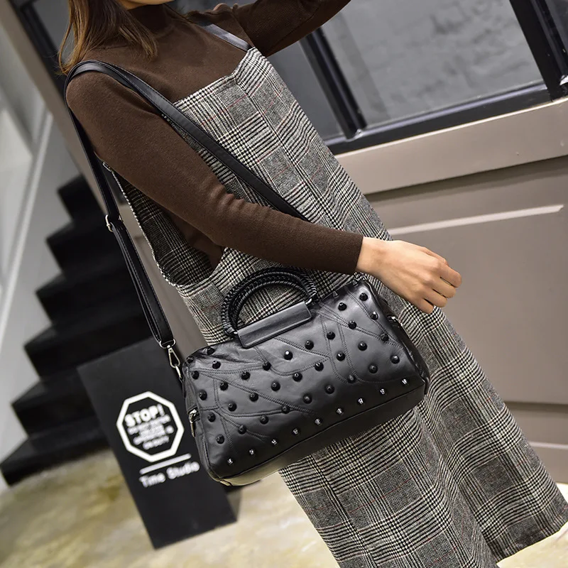 

MY02 Woman Bags 2018 Bag Handbag Fashion Handbags Genuine Leather Tote Bags For Women Large Shoulder Crossbody Purses Bucket Bag
