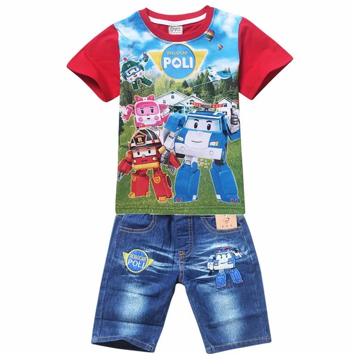 Детские летние комплекты одежды для мальчиков с человеком-пауком; детская футболка; джинсовые шорты для маленьких мальчиков; комплект спортивной одежды из джинсовой ткани