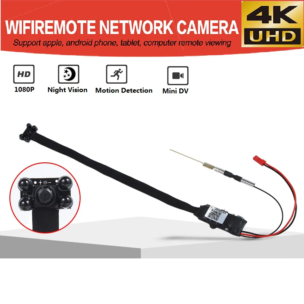 Модуль мини камеры с ИК ночным видением 4K Wi Fi 1080P|Детали и аксессуары| |