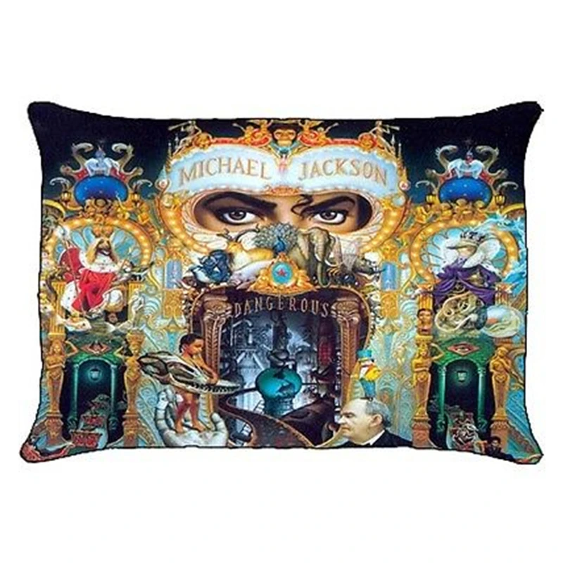 New Michael Jackson Pericoloso Federa Mj Michael Jackson Rettangolo Federa Federa Stampa Poliestere Cuscino Regalo Biancheria Da Letto