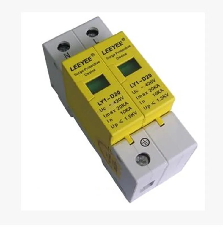 2P 1020KA Din Rail Surge Protection Lightning Arrestersurge