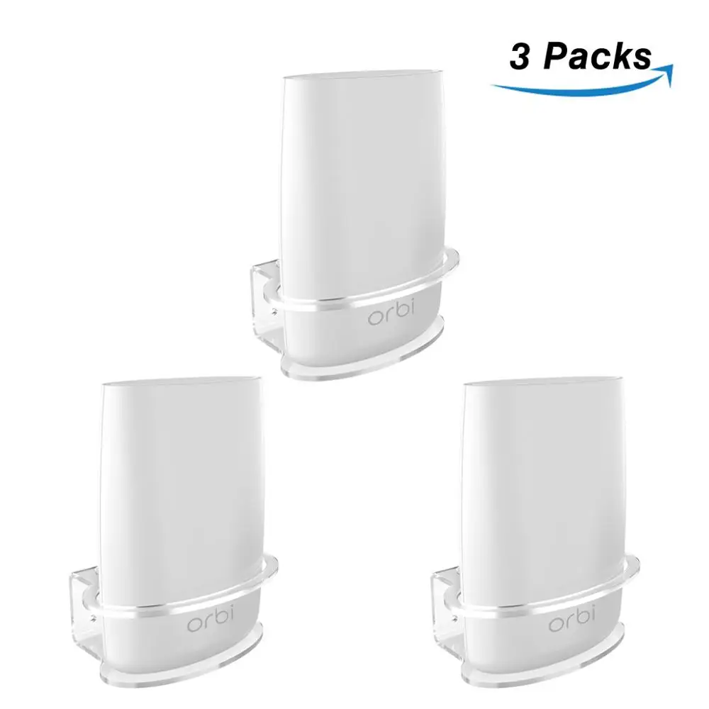 3 Pack Настенный держатель для Orbi RBK50 AC3000, RBS50, RBS40, RBK40 AC2200 домашняя WiFi система - Цвет: 3 Pack