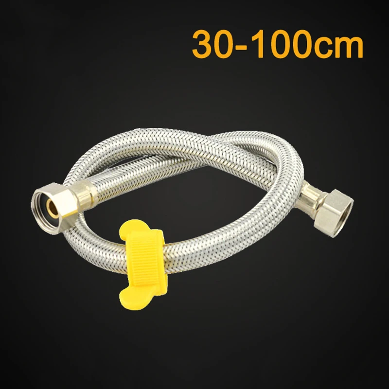 

304 Stainless Steel Shower Hose Soft Shower Pipe Explosion-proof Flexible Bathroom Plumbing Hoses 30/40/50/60/80/100CM