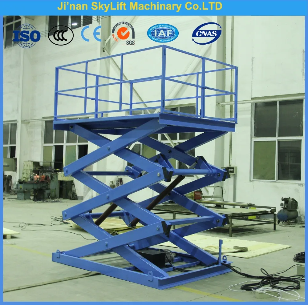 3m Hydraulic Scissor Lifts Cargo Warehouse Liftin Car Jacks from