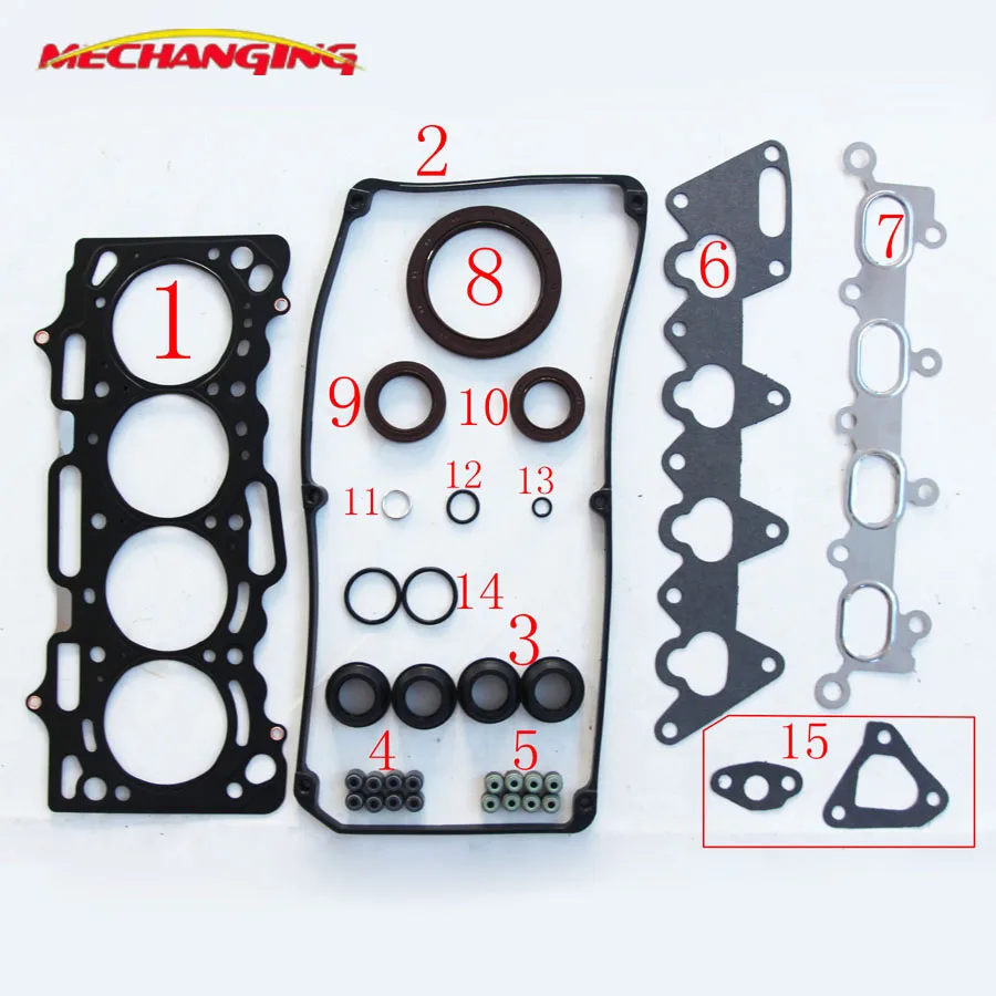 

4G18 for MITSUBISHI LANCER VII SPACE STAR MPV Engine Parts Engine Rebuilding Kits Engine Gasket MD978241 MD978141 50238800