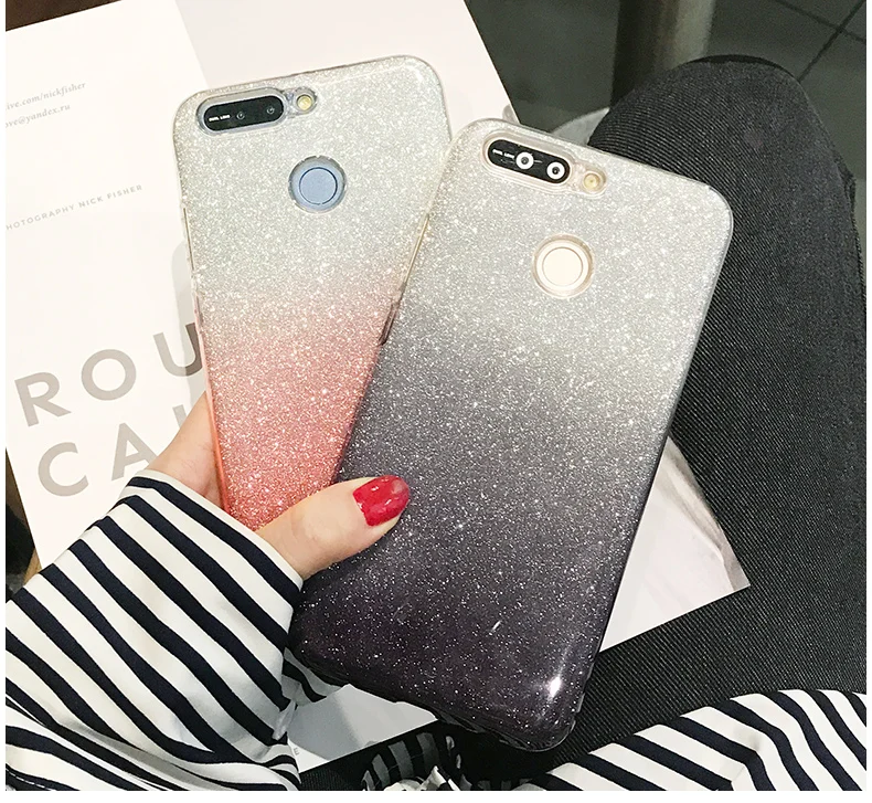 

Luxuxy Glitter Case For Huawei P9 Lite Mini P8 P Smart P10 P20 Y3 Y6 2017 Y7 Y9 Y5 Prime 2018 Honor 10 7X 7C 7A 6C Pro 8 9 Case