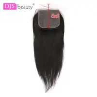 Silk Base Closure Free Part 5x5 Lace Closure Brazilian Straight Human Remy Hair Swiss Lace Closure Free Shipping
