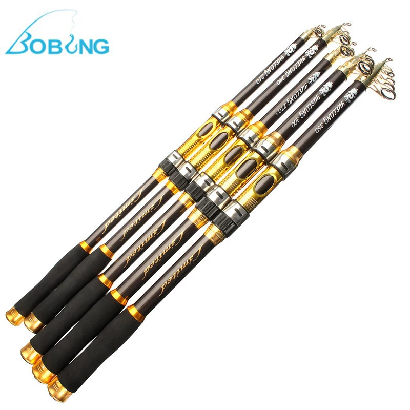 

Telescopic Fishing Rod Carbon 2.1M 2.4M 2.7M 3.0M 3.6M Portable Spinning Rod Fishing Tackle Sea Rod Lure Fishing Tool Accessory