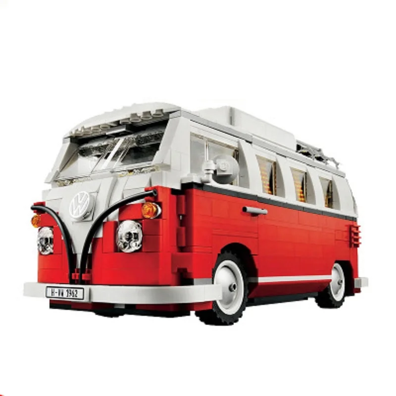 

1354Pcs Technic Series T1 Camper Van Model Building Blocks Compatible Legoings City Toys Model building kit For Children Boys