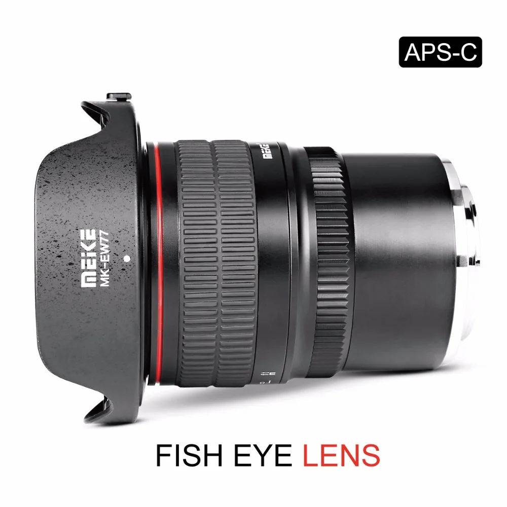 Meike 8 мм f3.5 ультра широкий объектив рыбий глаз для Sony E mount A6500 A6000 A6300 Nex3/5/6/7 A7II A9 со