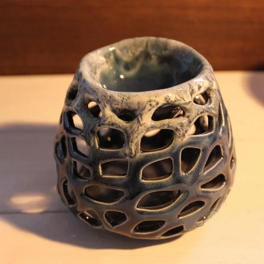 

Crack Nest Essential Oil Burner Ceramic Aromatherapy Oil Diffuser Home Fragrance Censer Fragrance Scent Holder SK112