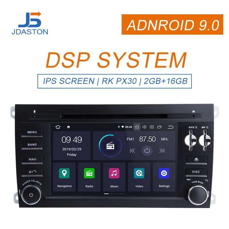 

JDASTON Android 9.0 Car multimedia player For Porsche Cayenne 2003-2012 GPS Navigation 2 Din Car Radio Stereo WIFI Audio Canbus
