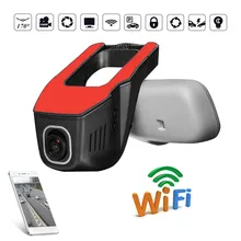 Kroak HD 1080 P WI-FI Видеорегистраторы для автомобилей Камеры для авто видео Регистраторы регистраторы Ночное видение автомобиля Камера Новатэк 96655 чип