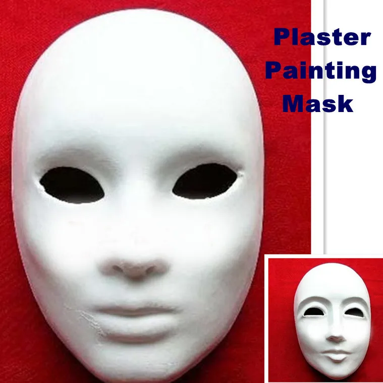 Wholesale Hand painted Pulp Plaster Covered Paper Mache Blank Mask