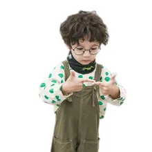 Осенне-зимний хлопковый шарф для девочек, детский шарф с красивым принтом для мальчиков и девочек, милый детский шарф с воротником