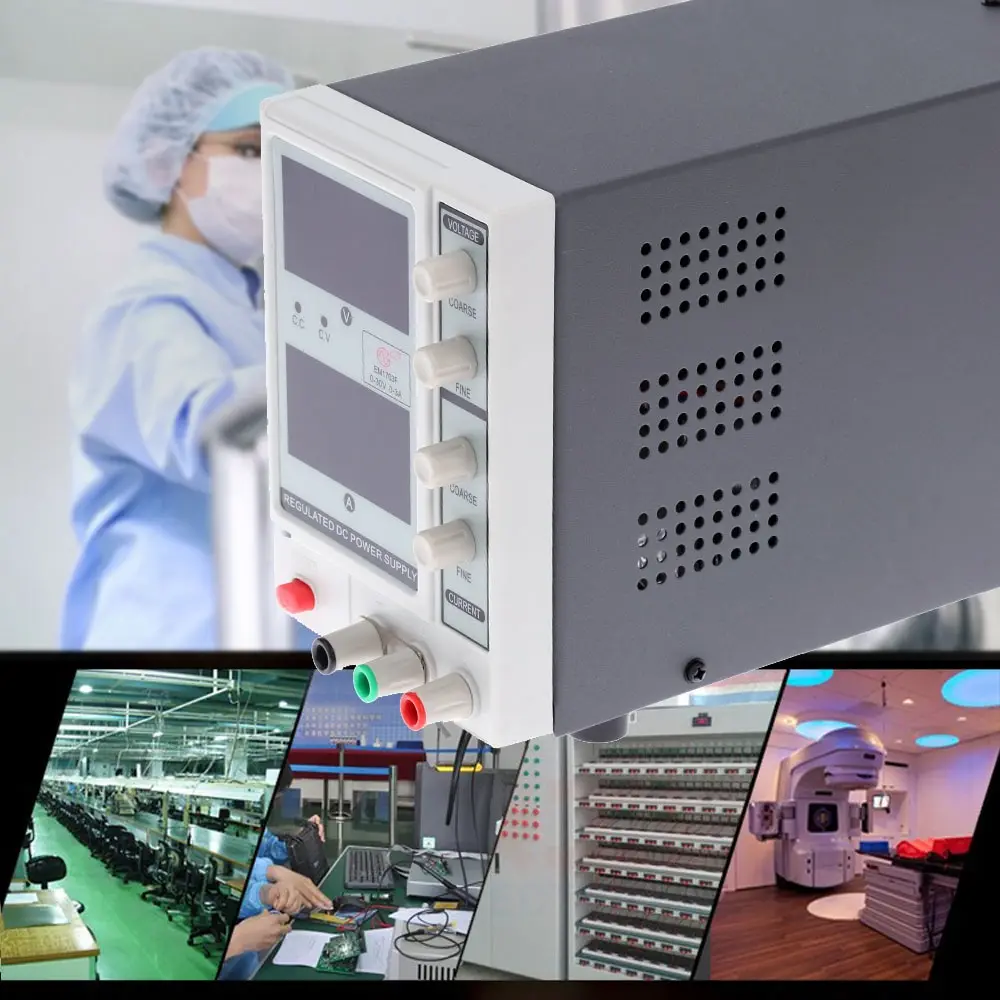

0-30V 0-3A 4 Digits adjustable dc power supply voltage regulator Digital Regulated laboratory power supply EM1703F EU/US Plug