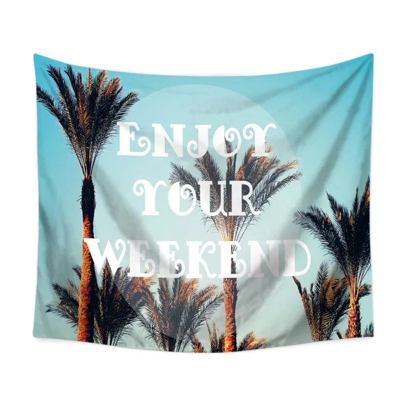 

Bohemian Tropical Rain Forest Lightweight Polyester Fabric Wall Tapestry Beach Throw Blanket Hanging tropical tapestry