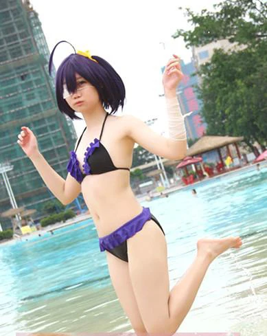 Love chunibyo и другие бреда! Купальник бикини для косплея Heroine таканаши Рикка аниме