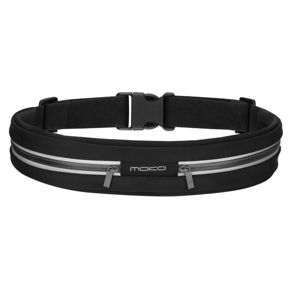 MoKo Sports Running Waist Bag Outdoor Sweatproof Reflective Waist Belt font b Fitness b font Workout