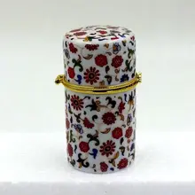 Фирменная Новинка 9*4 см китайский Винтаж ручной работы с цветочным принтом в стиле фарфоровых изделий с рисунком Держатель Для Зубочисток& пепельница