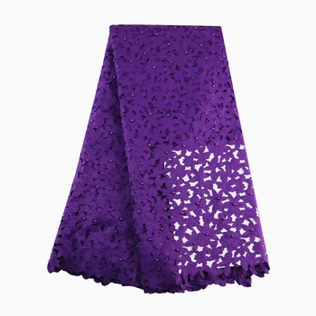 

african laser lace handcut beads white wholesale 5yards free shipping 005 african wedding dress party swiss lace fabrics