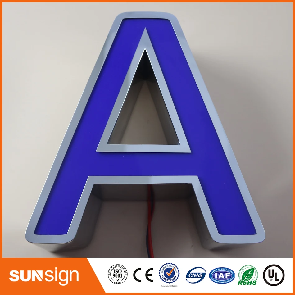 

LED channel letters signs 3D outdoor customized illuminated signage